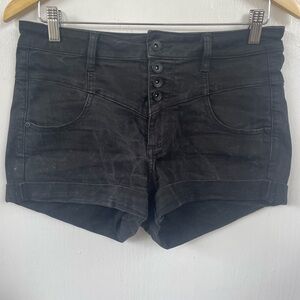 Blackheart High Waist Black Shorts